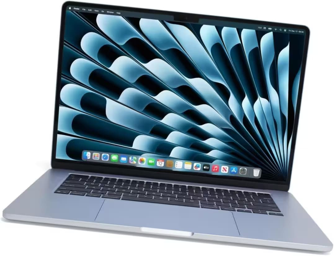 آبل 2025 ماك بوك إير، 15 بوصة، شريحة Apple M4، ذاكرة 16GB، 256GB - أزرق سماوي